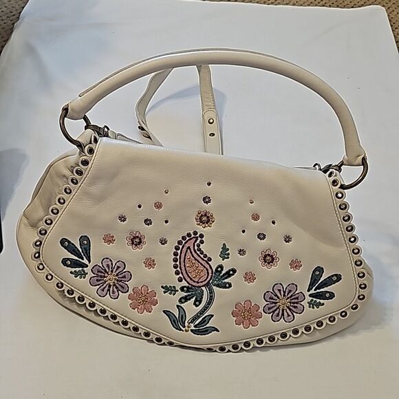 NWOT Isabella fiore leather embroidered bag - Picture 1 of 9